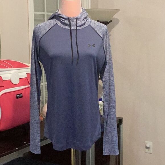 UNDER ARMOUR WOMENS LOOSE HEAT GEAR ACTIVE PERFORMANCE HOODED PULL OVER JACKET - Picture 3 of 5